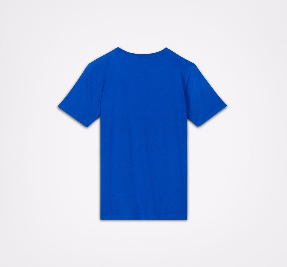 Camiseta Converse Chuck Taylor Patch American Flag Criança Azul Marinho 203461EOK